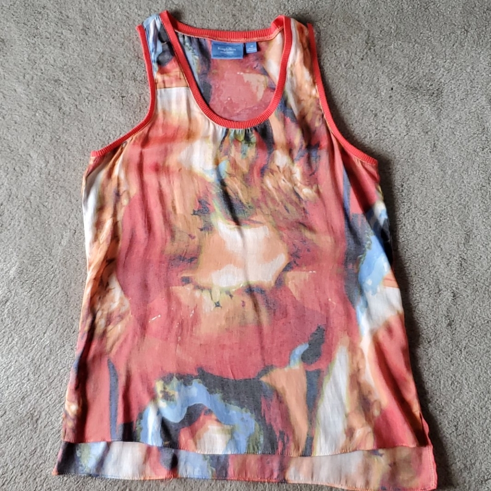 Simply Vera Wang sleeveless multicolor top